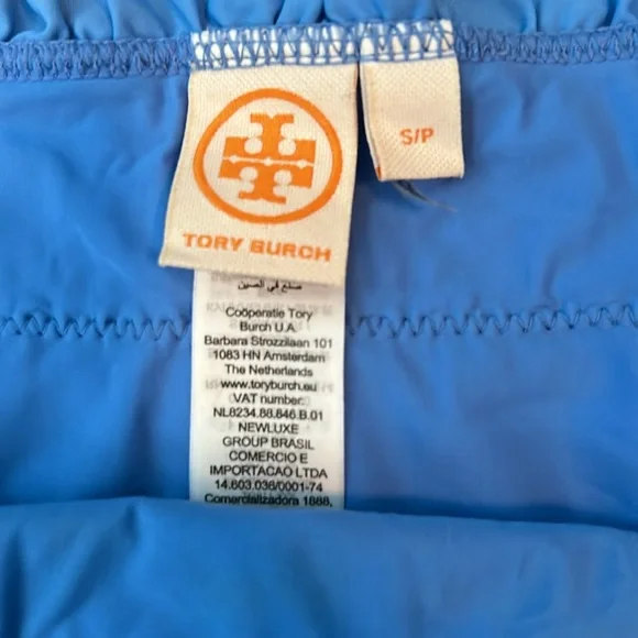 Tory Burch costs bandeau strapless smocked bikini swimsuit - Picture 3 of 7